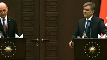 Traian Băsescu, la Ankara: Vizita mea are ca obiectiv consolidarea și creșterea relațiilor bilaterale. Susținem aderarea Turciei la UE (VIDEO)