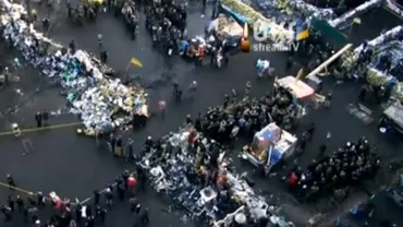 Ciocniri între manifestanţi şi poliţie la Kiev (VIDEO)