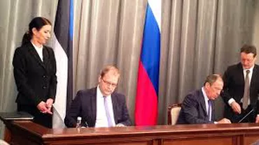 Rusia şi Estonia au semnat un tratat cu privire la frontiera de stat, aflat în discuţie din 1991