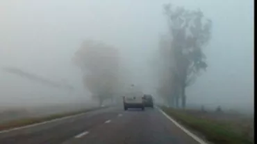 ANM: Avertizare cod galben de ceață pentru 13 județe