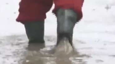 Cod portocaliu de inundații pe cinci râuri din Olt şi Dolj: Două drumuri județene au fost închise