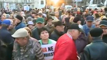 Miting de susținere a scriitorului Andrei Pleșu, în Piața universității (VIDEO)