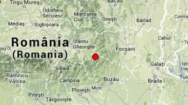 Cutremur de 2,9 magnitudine, produs în zona Vrancea