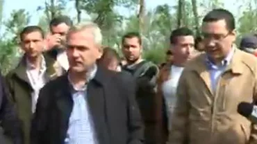 Victor Ponta şi Liviu Dragnea, în inspecție în mai multe zone inundate din Teleorman (VIDEO)