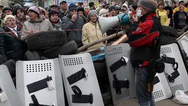 Ucraina: Insurgenți proruși au preluat controlul asupra primăriei oraşului Kostiantinovka