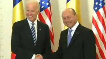 Joe Biden a sosit la Palatul Cotroceni, unde a fost primit de Traian Băsescu (VIDEO)