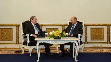 Președintele Băsescu l-a primit pe președintele Stratfor la Cotroceni: Cei doi au discutat despre contextul generat de anexarea Crimeei