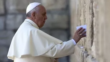 Papa Francisc a oficiat o slujbă pe Muntele Sion, loc sacru pentru cele trei religii monoteiste