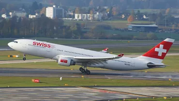 Un avion Airbus aparţinând companiei Swiss, întors din drum după decolare la Amsterdam