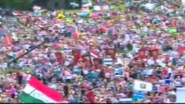 Harghita: Peste 100.000 de credincioşi participă la pelerinajul de Rusalii de la Şumuleu (VIDEO)