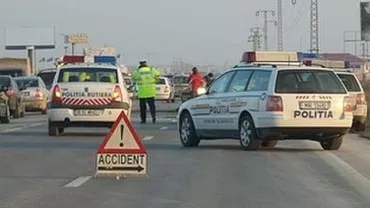 Accident pe DN1: Patru persoane, între care o fetiță de 11 ani, au fost rănite în urma coliziunii a două mașini