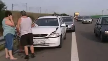 Accident pe A2: Trafic îngreunat pe sensul spre mare, după ce doi șoferi nu au respectat distanța regulamentară