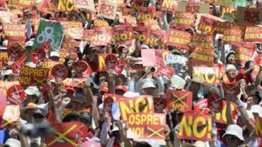 Okinawa: 200 de manifestanți au cerut oprirea lucrărilor la o bază americană