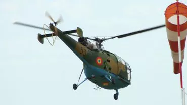 Incident aviatic la baza de la Boboc: Un elicopter a avut probleme la aterizare, însă nimeni nu a fost rănit