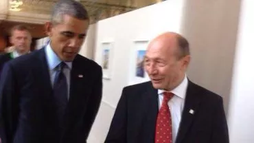 Traian Băsescu a discutat cu președintele SUA, Barack Obama, la summitul NATO