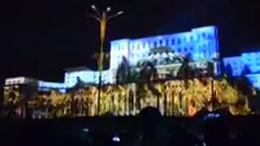 Casa Poporului, transformată într-un ecran gigant, cu ocazia Zilelor Bucureștiului (VIDEO)