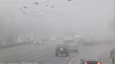 Cod galben de ceață în Capitală și opt județe
