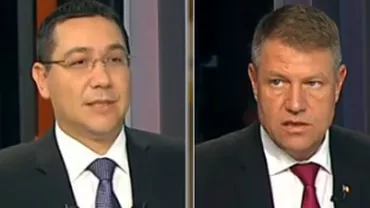 Ora 20:00, B1 TV - Victor Ponta și Klaus Iohannis, în direct, într-o nouă confruntare