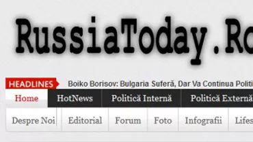 Ruşii nu recunosc site-ul Russia Today din ţara noastră: “Nu avem nicio operaţiune sau afiliere în România”
