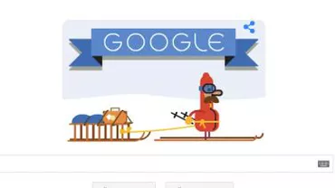 Google transmite ”Sărbători fericite” internauților, printr-un doodle special (FOTO)
