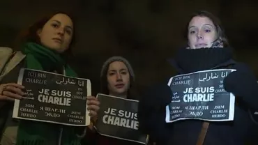 Mii de oameni, la o manifestație în centrul Parisului, după atacul contra Charlie Hebdo