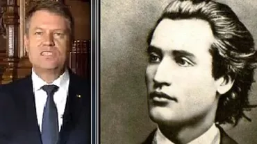 O nouă gafă a lui Iohannis: A folosit trunchiat un citat din Eminescu, în care poetul îi critica dur pe fruntaşii liberali ai vremii (FOTO)