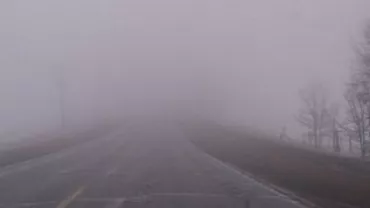 Cod galben de ceață în cinci județe din centrul țării