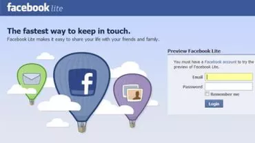 Facebook testează o versiune ”simplă” a aplicației sale pentru telefoanele mobile cu conexiune slabă la internet