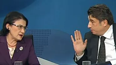 Ecaterina Andronescu, enervată la culme de Gelu Vișan. Vezi cum a aplanat scandalul moderatoarea Sorina Matei (VIDEO)