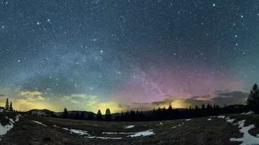 Aurora boreală, surprinsă de un fotograf din Harghita (FOTO)