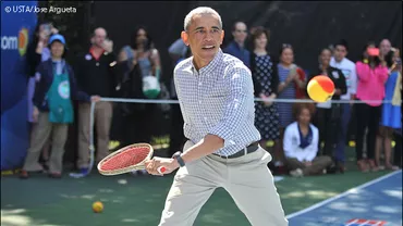 Caroline Wozniacki a jucat tenis cu președintele Barack Obama la Casa Albă (VIDEO)