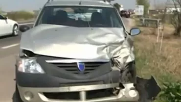 Patru persoane au fost rănite în urma unui accident rutier produs pe DN 1, în zona localității Ciolpani (VIDEO)
