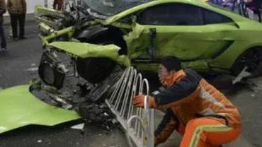 Un Lamborghini și un Ferrari s-au ciocnit la Beijing înainte de premiera filmului "Fast and Furious 7" (VIDEO)