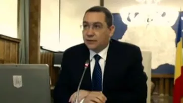 Premierul Victor Ponta: Să adoptăm un act normativ privind bunurile confiscate (VIDEO)