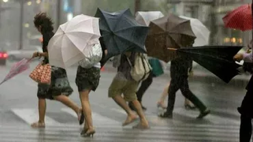 ANM: Cod galben de furtună în București și alte șase județe, până la ora 19.30