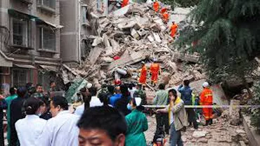 Un bloc de nouă etaje s-a prăbușit în China, în urma unei alunecări de teren (VIDEO)