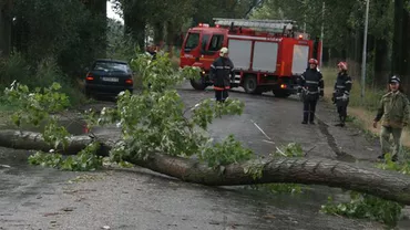 Arad: Mai multe locuințe au fost inundate în urma unei furtuni care a cauzat și pene de curent izolate