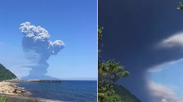 Japonia: Peste 100 de oameni au fost evacuați de urgență, după ce un vulcan a erupt cu putere (VIDEO)