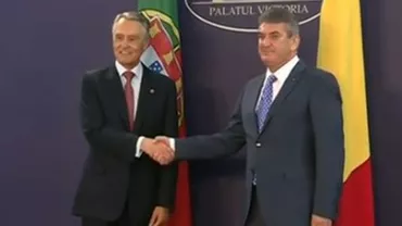 Ministrul Afacerilor Interne, Gabriel Oprea, întrevedere cu președintele Portugaliei, la Palatul Victoria (VIDEO)