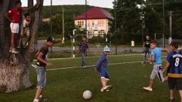 Incredibila și fascinanta Românie: Copacul de pe terenul de fotbal. Primarul a cheltuit 80.000 de lei din bugetul local pentru acest proiect (FOTO)