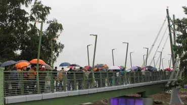 Pod peste Mureș, de 2,3 milioane de euro, inaugurat la Arad