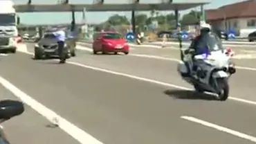 Vânătoare de vitezomani pe Autostrada Soarelui: Într-o oră au fost depistați 12 șoferi care au depășit viteza legală (VIDEO)