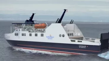 Galați: Feribotul "Legionnaire", comandat de canadieni, a fost lansat miercuri și este destinat transportului de pasageri și vehicule