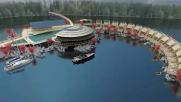 Sat plutitor în Banat: Prima stațiune lacustră din România va fi construită pe Clisura Dunării (VIDEO)