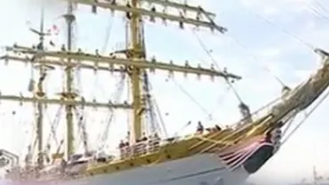 Bricul "Mircea" a revenit în Constanţa: Nava a călătorit 40 de zile în apele Mării Negre şi Mediterane (VIDEO)