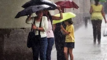 ANM: Informare meteorologică de ploi însemnate cantitativ, pentru toată țara, de joi de la ora 3.00, până vineri la ora 23.00