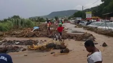 Republica Dominicană: Cel puțin 24 de persoane au murit din cauza furtunii tropicale Erika (VIDEO)