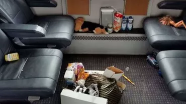 Brokerul Cristian Sima: Mizeria lăsată de refugiați în trenurile germane bănuiesc că e tot din disperare (FOTO)