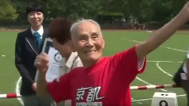 Un japonez în vârstă de 105 ani a stabilit un nou record mondial: cel mai în vârstă sprinter (VIDEO)