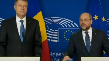 Și locul României e în interiorul spațiului Schengen: Klaus Iohannis s-a întâlnit cu președintele Parlamentului European, Martin Schulz (VIDEO)